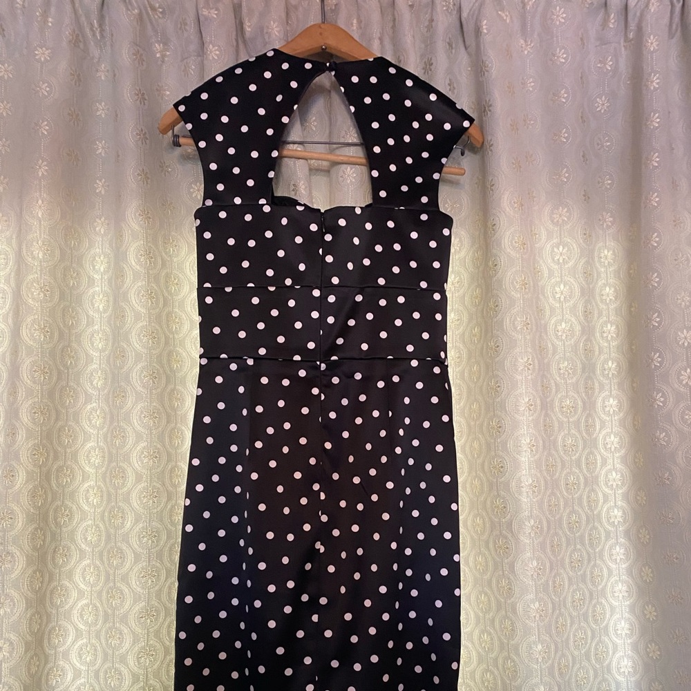 White House Black Market Great Condition Polka dot dress
